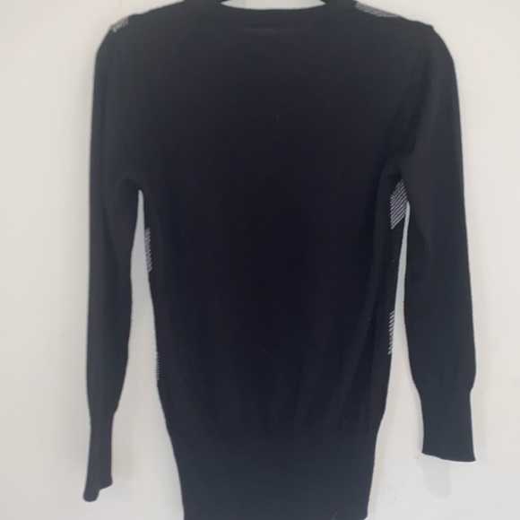 Nike Golf women’s wool blend black diagonal stripe crewneck sweater Sz M - Picture 8 of 10